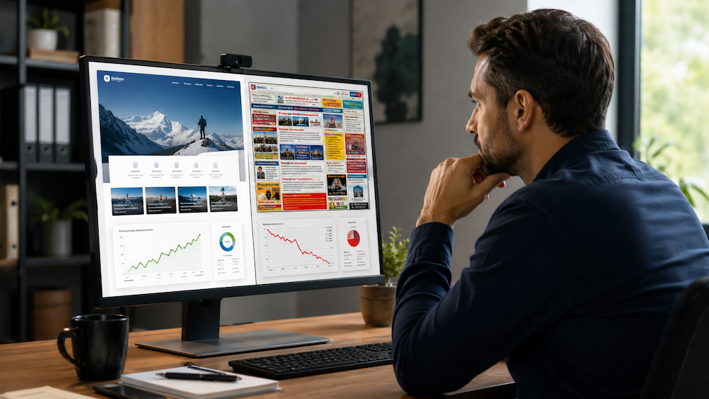 Website design problems, user flow, analytics, and lead generation review