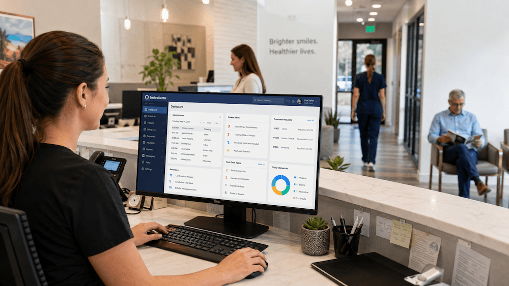 Software Development Dental practice software dashboard and appointment workflow