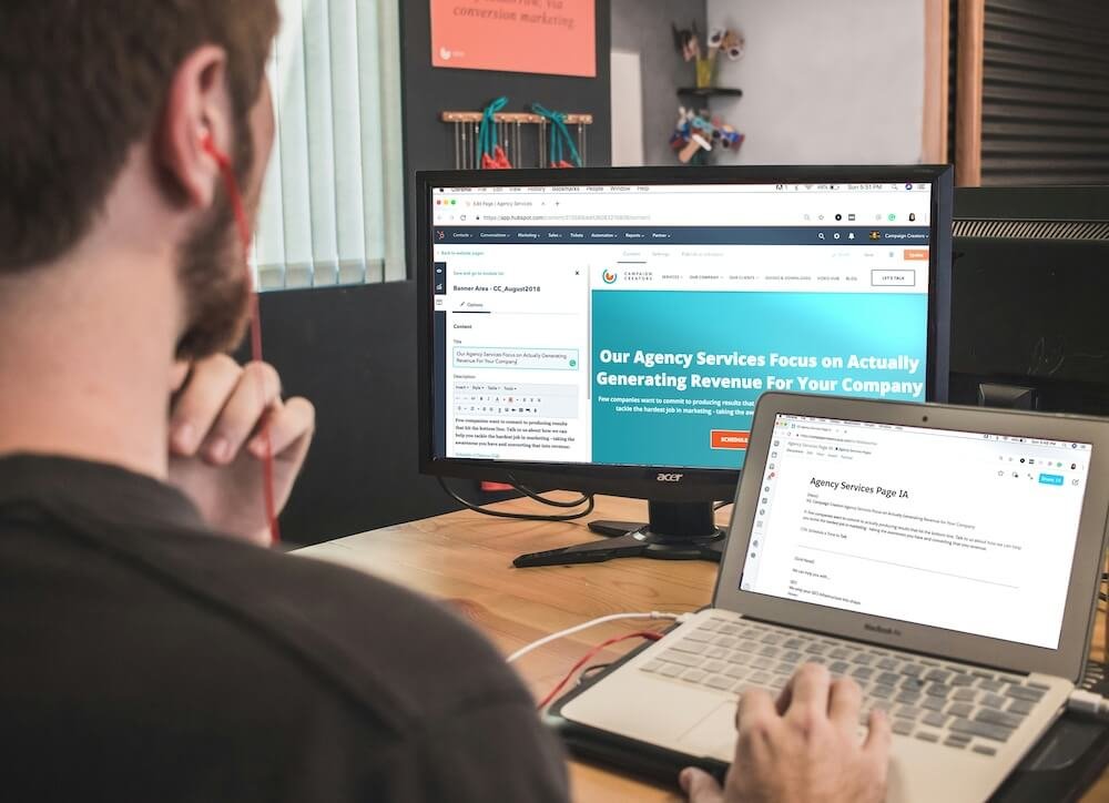 Website maintenance dashboard supporting updates, security, performance, and business growth